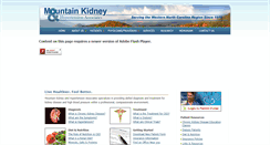 Desktop Screenshot of mtnkidney.com