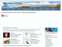 Tablet Screenshot of mtnkidney.com